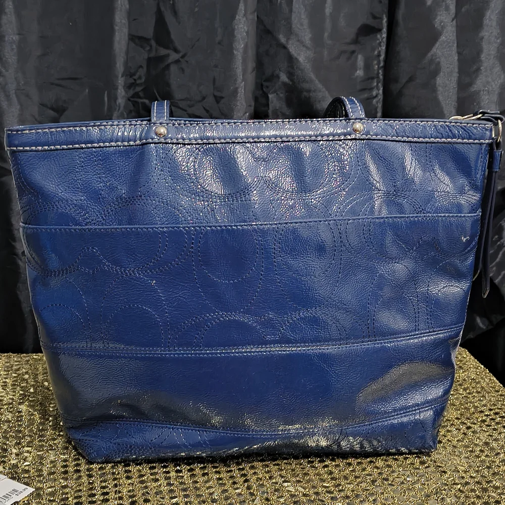 Coach Blue Tote Bag - Picture 11 of 13